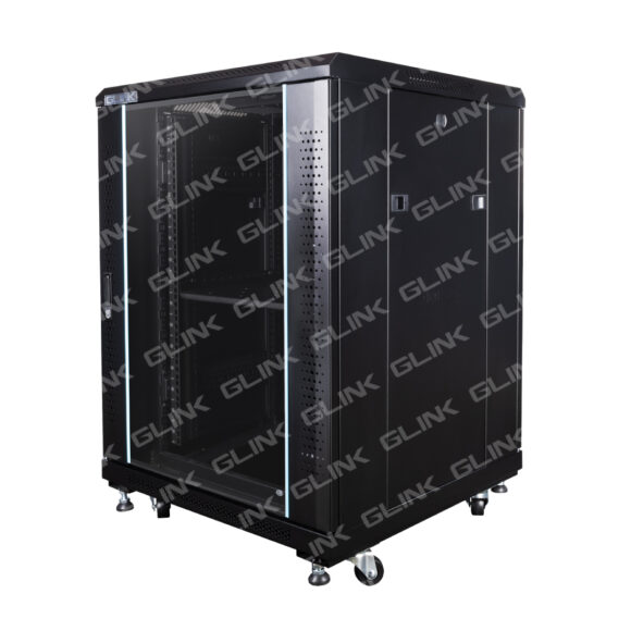 GLINK ตู้แร็ค 15U ลึก 60 ซม. ขนาด 60x60x86.4 ซม. รุ่น GC15U(60CM)(แถมฟรี! ถาด 1 ใบ พัดลม 1 ชุด) (สีดำ)(19239) - Image 7