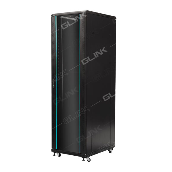GLINK ตู้แร็ค 42U ลึก 60 ซม. ขนาด 60x60x205.5 ซม. รุ่น GC42U(60CM)(แถมฟรี! ถาด 1 ใบ พัดลม 1 ชุด) (สีดำ)(20060) - Image 6