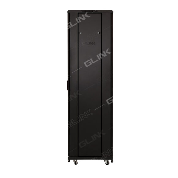 GLINK ตู้แร็ค 42U ลึก 60 ซม. ขนาด 60x60x205.5 ซม. รุ่น GC42U(60CM)(แถมฟรี! ถาด 1 ใบ พัดลม 1 ชุด) (สีดำ)(20060) - Image 3