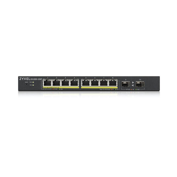 ZYXEL 8-port GbE Smart Managed PoE Switch with GbE Uplink (77W) รุ่น GS1900-10HP - Image 3