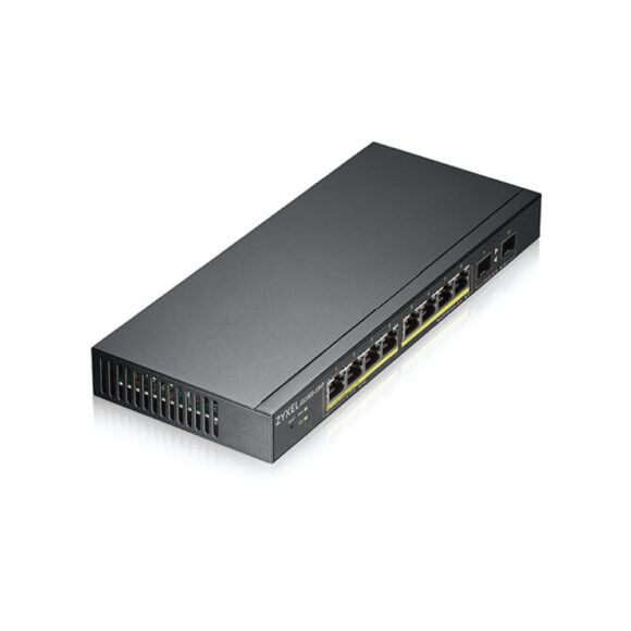 ZYXEL 8-port GbE Smart Managed PoE Switch with GbE Uplink (77W) รุ่น GS1900-10HP - Image 2