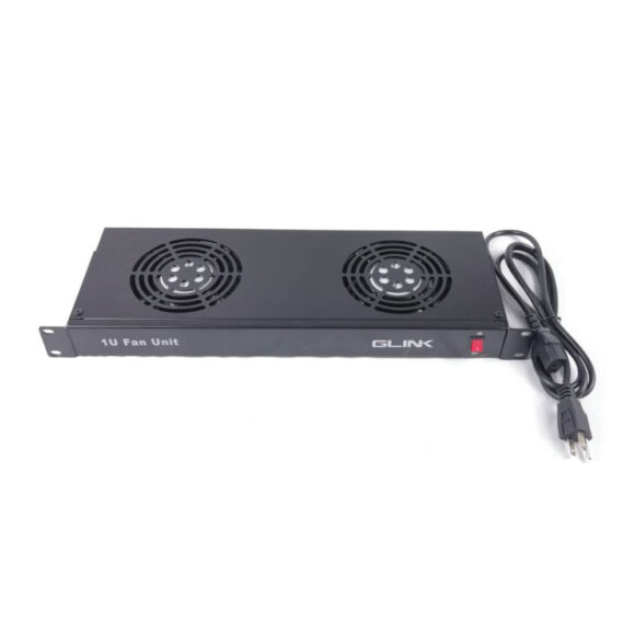 GLINK 19 inch 1U 2 way Cooling fans พัดลมระบายความร้อนสำหรับตู้ RACK รุ่น GCA-03 (21463)