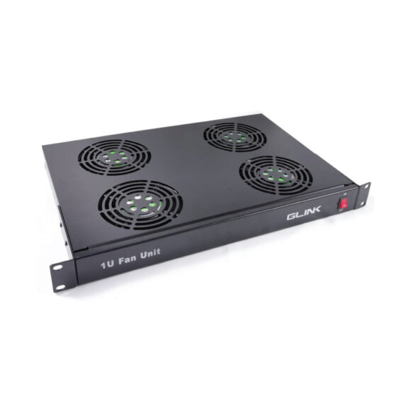 GLINK 19 inch 1U 4 way Cooling fans พัดลมระบายความร้อนสำหรับตู้ RACK รุ่น GCA-04 (21464)