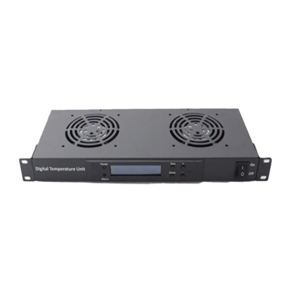 GLINK 1U temperature control fan unit 2 bits พัดลมระบายความร้อนสำหรับตู้ RACK รุ่น GCA-05 (21465)