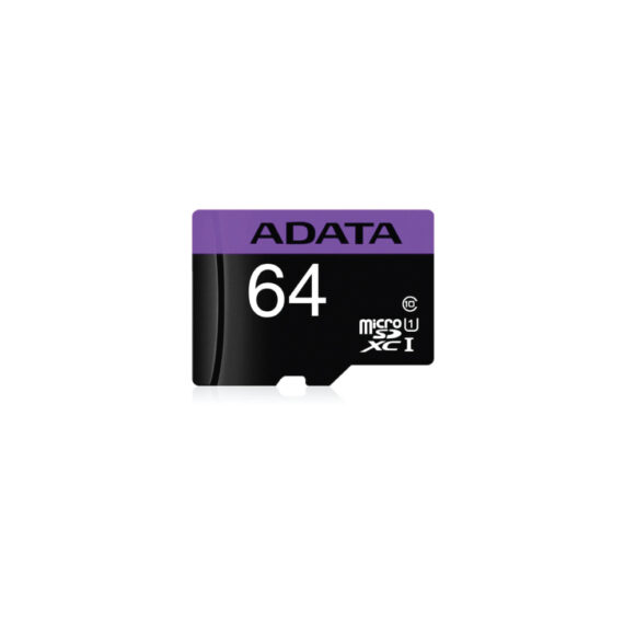 ADATA Micro SD Card เมมโมรี่การ์ด 64 GB รุ่น AUSDX64GUICL10-RA1 - Image 2