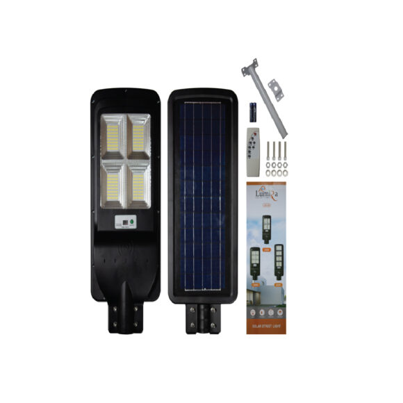 LumiRa โคมไฟถนนโซล่าเซลล์พร้อมขาตั้ง SOLAR STREET LAMP 300W รุ่น LSC-024 300W