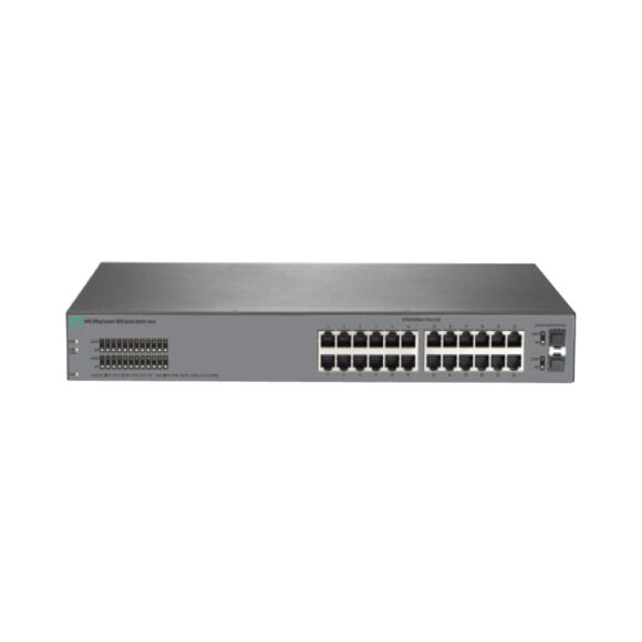 ARUBA Layer 2, Web-Managed HP 1820-24G Switch (24 x 10/100/1000, 2xSFP) รุ่น HPE-J9980A