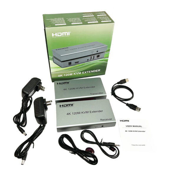 HDMI + USB EXTENDER 120M (4K) รุ่น HUEX-120M - Image 4