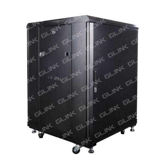GLINK ตู้แร็ค 15U ลึก 80 ซม. ขนาด 60x80x85.5 ซม. รุ่น GC15U(80CM)(แถมฟรี! ถาด 1 ใบ พัดลม 1 ชุด) (สีดำ)(24483) - Image 3