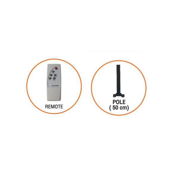 LumiRa โคมไฟถนนโซล่าเซลล์พร้อมขาตั้งและรีโมท  Solar Street Lamp 400W+SS-pole รุ่น LSC-024 400W - Image 2