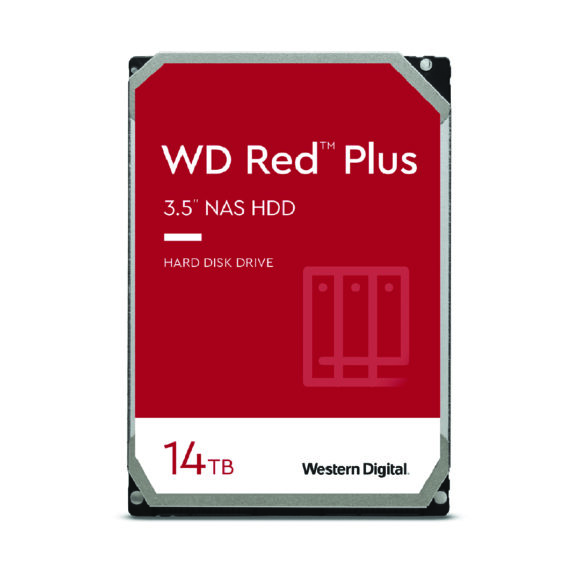 WD RED PLUS ฮาร์ดดิส 14 TB รุ่น WD140EFGX (สำหรับ NAS)