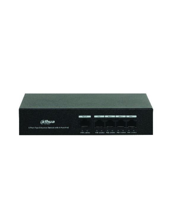 DAHUA POE SWITCHING 4+1 PORT (10/100MB POE) (10/100MB UPLINK) (UNMANAGE) (36W) รุ่น DH-PFS3005-4ET-36