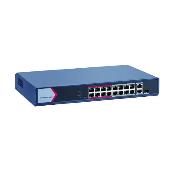 HIKVISION POE SWITCHING 16+2+1 PORT (10/100MB POE) (1000MB Uplink) (1000MB SFP) (Managed)(130 W) รุ่น DS-3E1318P-EI/M