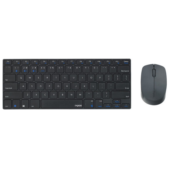 RAPOO Wireless Mouse and Keyboard Set รุ่น KB-9000M-BK