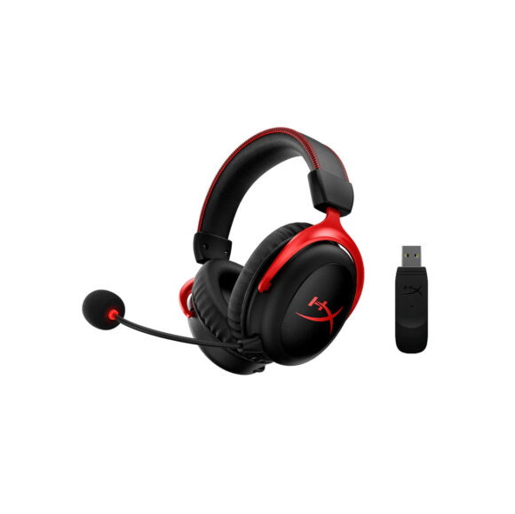 HyperX หูฟังเกมมิ่ง รุ่น Cloud II Wireless (Black-Red) - Image 2