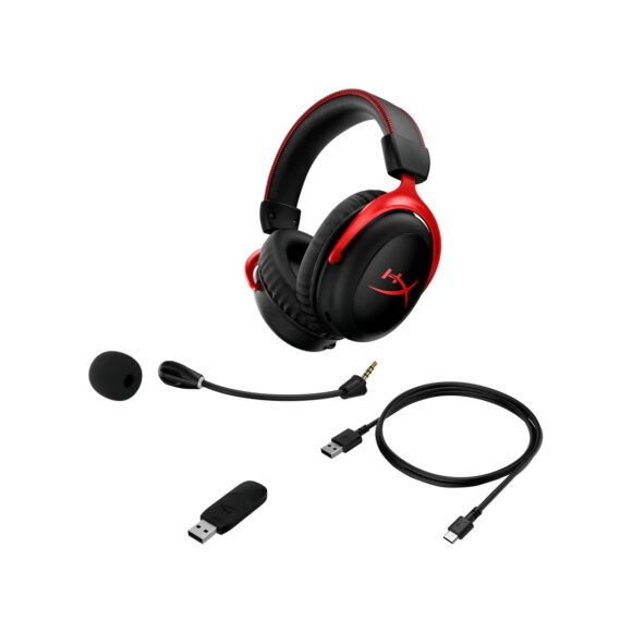 HyperX หูฟังเกมมิ่ง รุ่น Cloud II Wireless (Black-Red) - Image 5