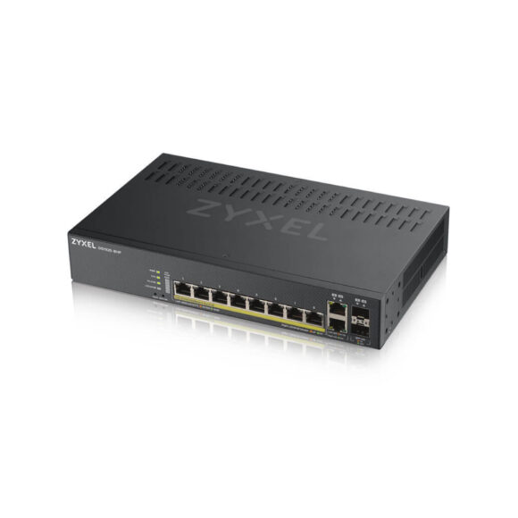 ZYXEL 8-port GbE Smart Managed PoE Switch (130W) รุ่น GS1920-8HPv2