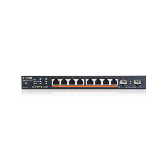 ZYXEL 8-port 2.5GbE Smart Managed PoE Switch with 2 SFP+ Uplink (130W) รุ่น XMG1915-10EP - Image 2