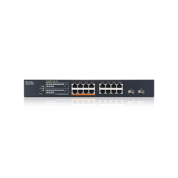 ZYXEL 16-port 2.5GbE Smart Managed PoE Switch with 2 SFP+ Uplink (180W) รุ่น XMG1915-18EP - Image 2